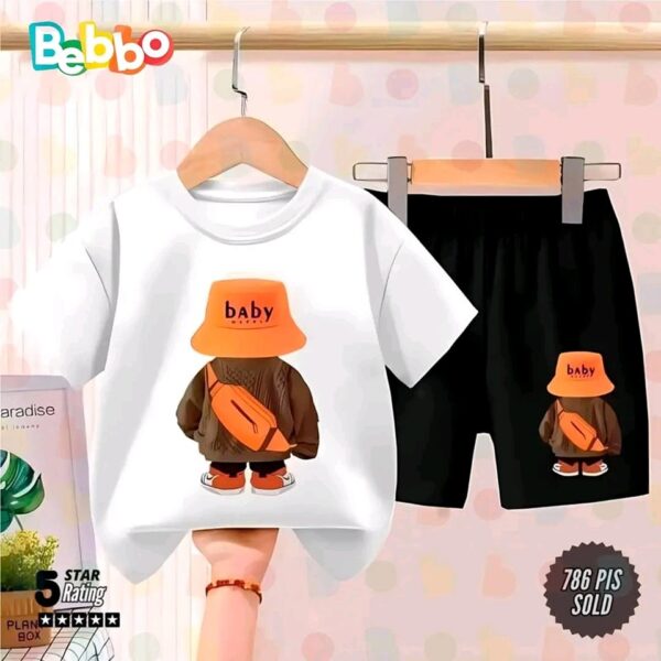 Baby Cap T-Shirt and Pant Set
